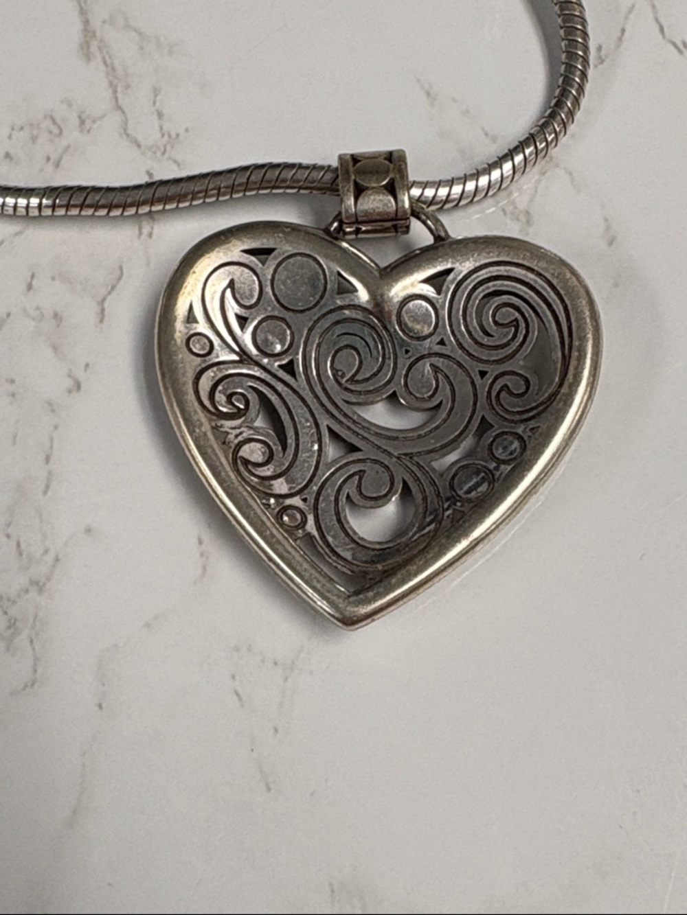 Brighton Silver Heart Pendant Necklace - Picture 2 of 5